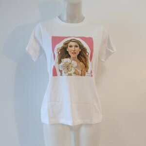 NWT Womens Proof Of Concept White Sarah JP Tee L